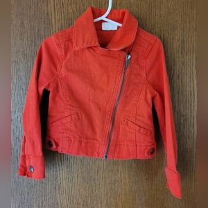 Crazy 8 Red Moto Jacket size 4 (xs)